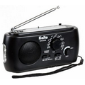 Portable Hand Crank Solar AM/FM NOAA Weather Radio with Cell Phone Charger & 3-LED Flashlight, Color